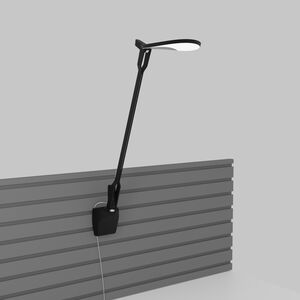 Splitty Pro LED 3 inch Matte Black Slatwall Mount Desk Lamp Wall Light